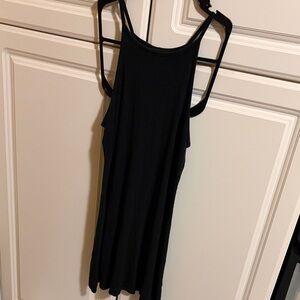 Aerie Elegant Black Backless Dress